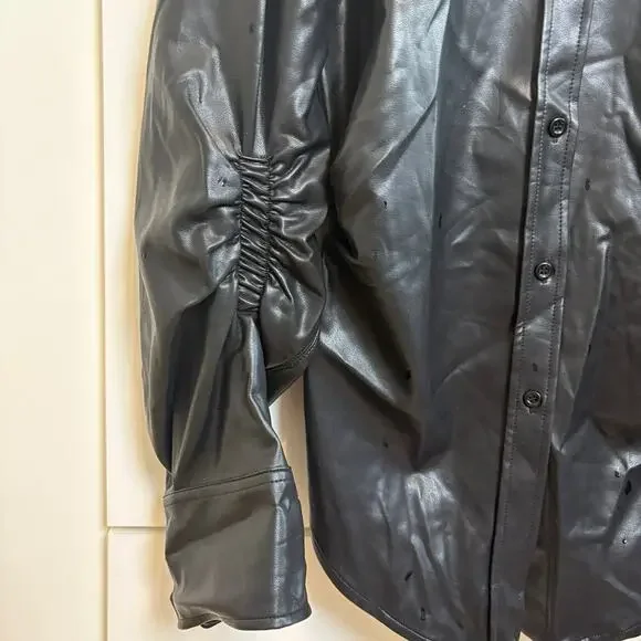 Vegan leather shirt - Picture 5 of 5